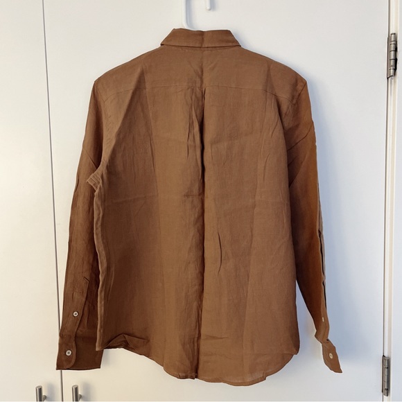 NEW RALPH LAUREN Linen Shirt Khaki Size XL Women BNWT - Picture 8 of 8